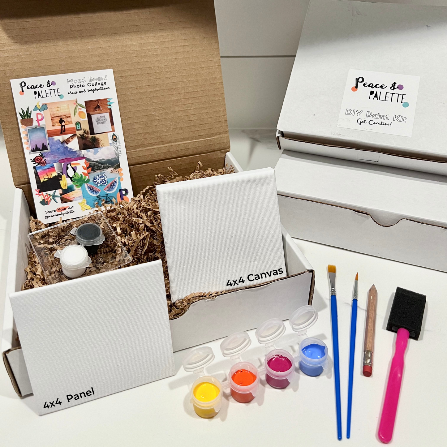 Rise & Set paint collection: 4-color DIY Paint-at-home Kit – PeaceAndPalette