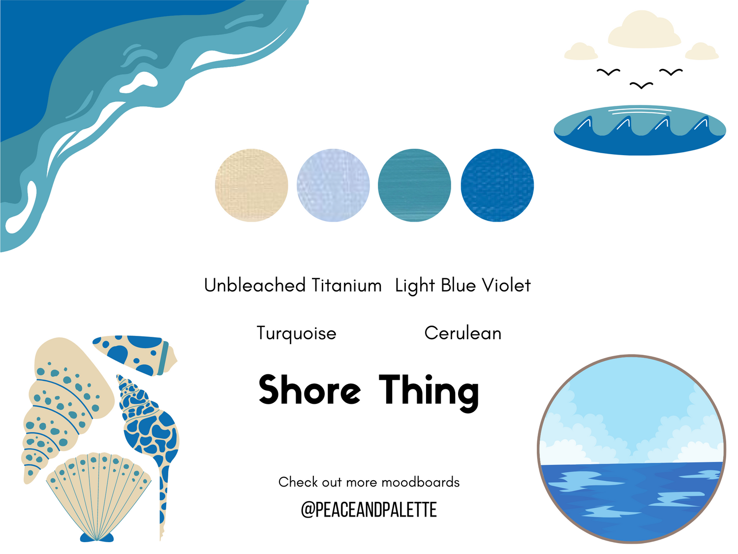 Shore Thing paint collection: 4-color DIY Paint-at-home Craft Kit –  PeaceAndPalette