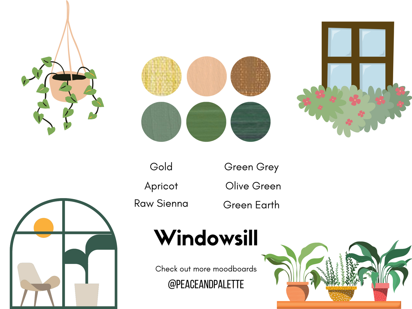 Windowsill collection: 6-color DIY Paint Kit