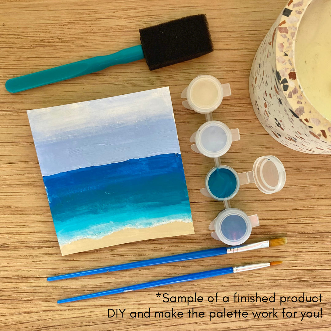 How to make palette at home  Homemade paint and brush palette 