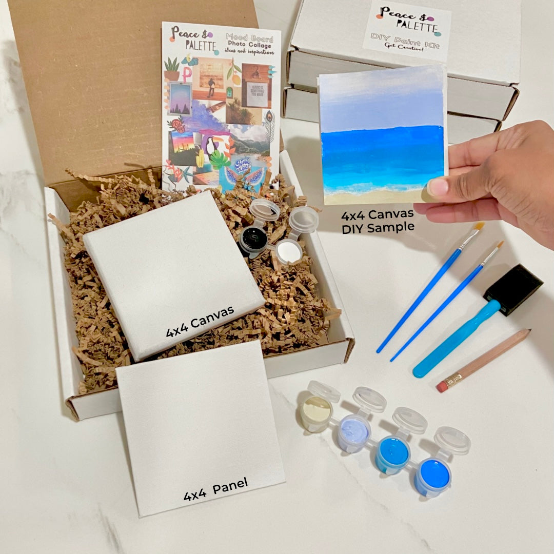 Shore Thing paint collection: 4-color DIY Paint-at-home Craft Kit –  PeaceAndPalette